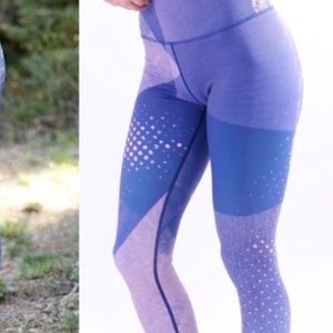 Zyia light and tight blue and pink leggings